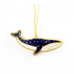 NHM Shop Blue Whale Embroidered Decoration* Homeware & Decor
