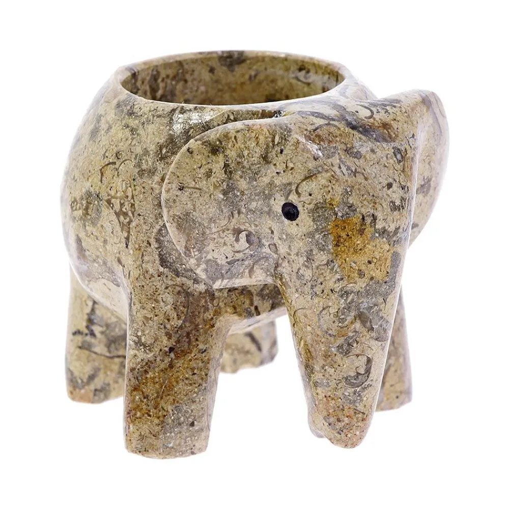 NHM Shop Elephant Stone Tea Light Holder* Homeware & Decor