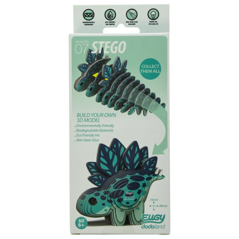 NHM Shop Eugy Stego 3D Cardboard Model Kit* Kits, Puzzles & Activities | Dinosaur Games & Activities