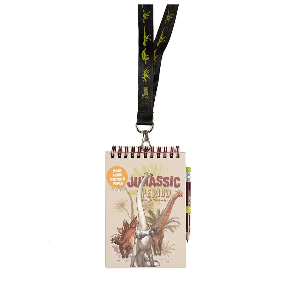 NHM Shop Jurassic Period Lanyard Notebook* Stationery | Dinosaur Decor & Accessories