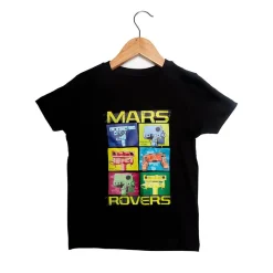 NHM Shop Mars Rovers Black T-shirt for Kids*Kids Gifts For Kids | Space