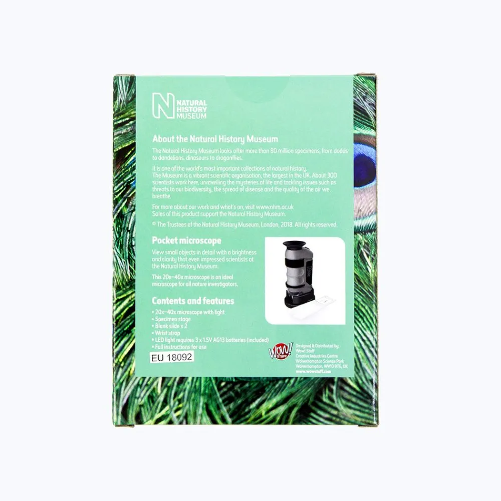 NHM Shop Pocket Microscope*Kids Kits, Puzzles & Activities | Gifts Under £20