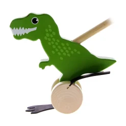 NHM Shop Push Along Wooden T. rex*Kids Toys | Dinosaur Toys
