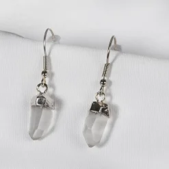 NHM Shop Quartz Smooth Point Silver Plated Earrings* Jewellery | Accessories For Adults