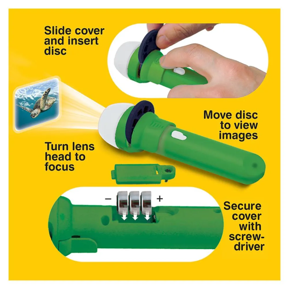 NHM Shop Sea Creatures Torch and Projector* Kits, Puzzles & Activities