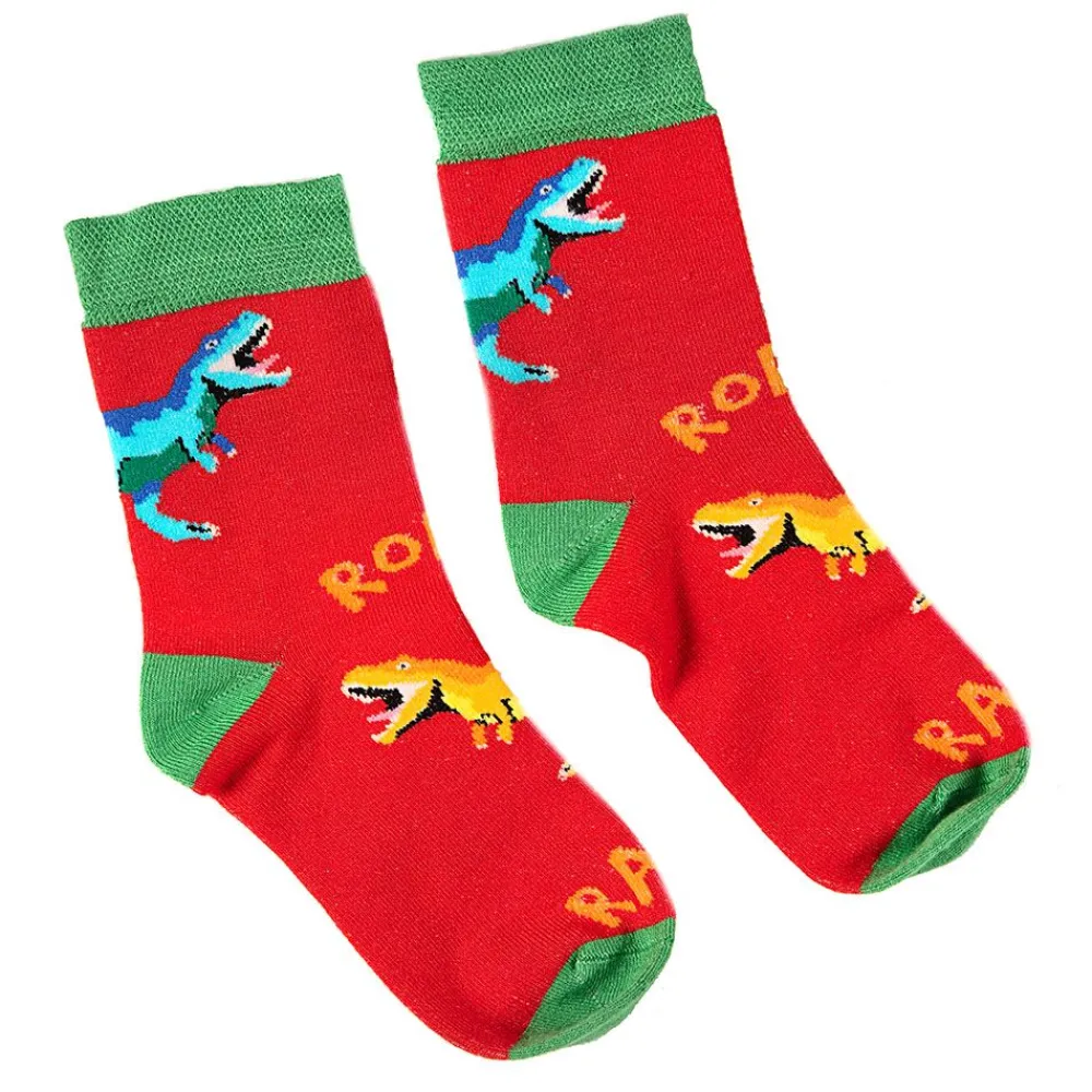 NHM Shop T. rex Roar Socks for Kids Size 9–12*Kids Clothing For Kids