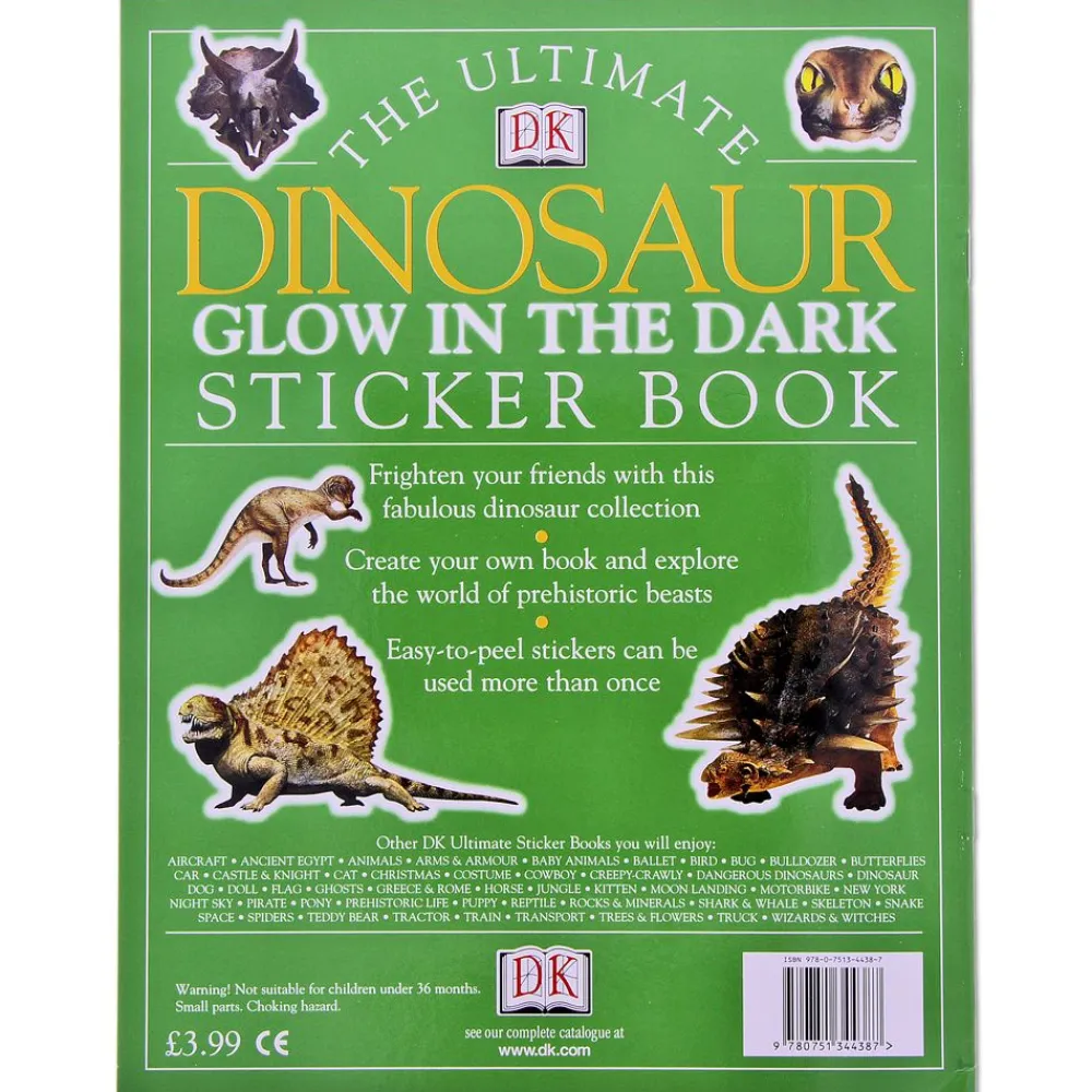 NHM Shop The Ultimate Dinosaur Glow in the Dark Sticker Book*Kids Activity Books For Kids | Dinosaur Books For Kids