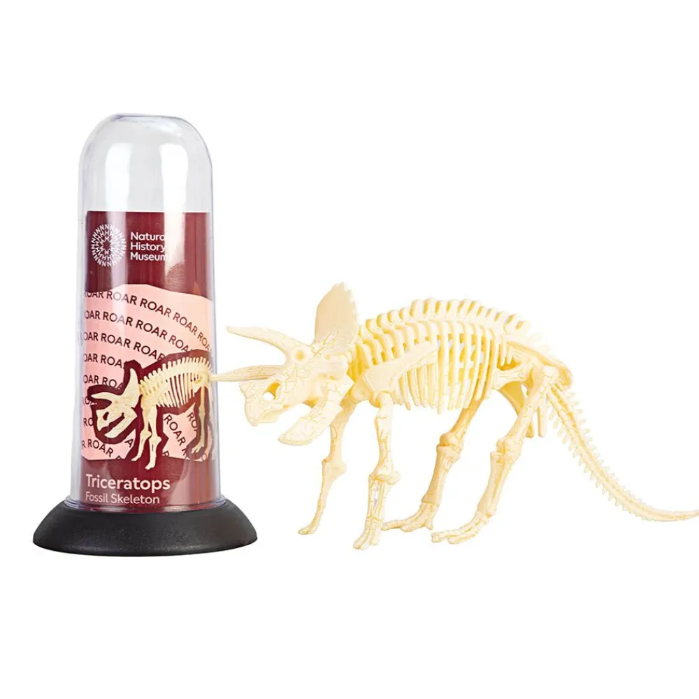 NHM Shop Triceratops Fossil Skeleton* Kits, Puzzles & Activities | Dinosaur Games & Activities