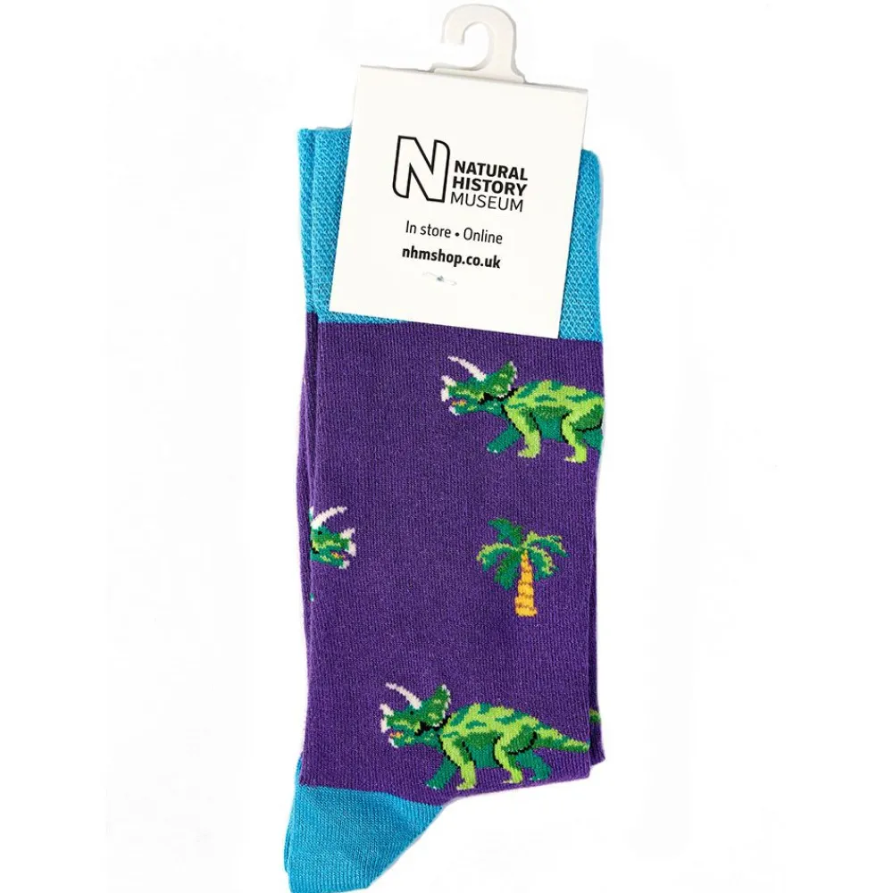 NHM Shop Triceratops Socks* Clothing For Adults | Father’s Day
