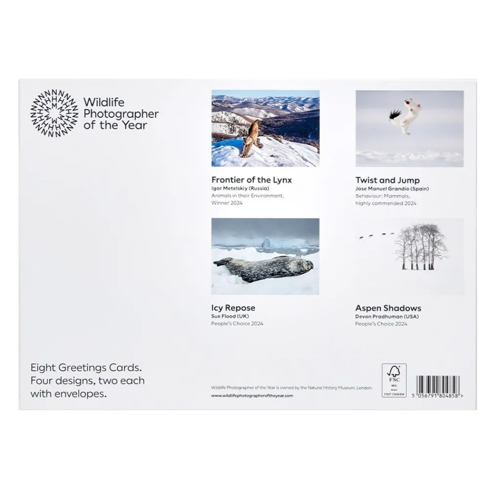 NHM Shop Twist and Jump Greetings Card Pack: Wildlife Photographer of the Year 60* Stationery | Wildlife Photographer Of The Year